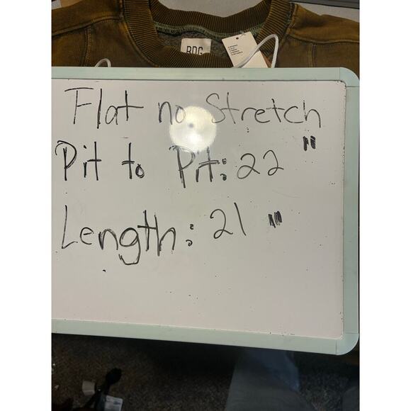 BDG L Cropped Boxy Short Sleeve Sweater Distressed Effortless Grunge Streetwear - Picture 7 of 7